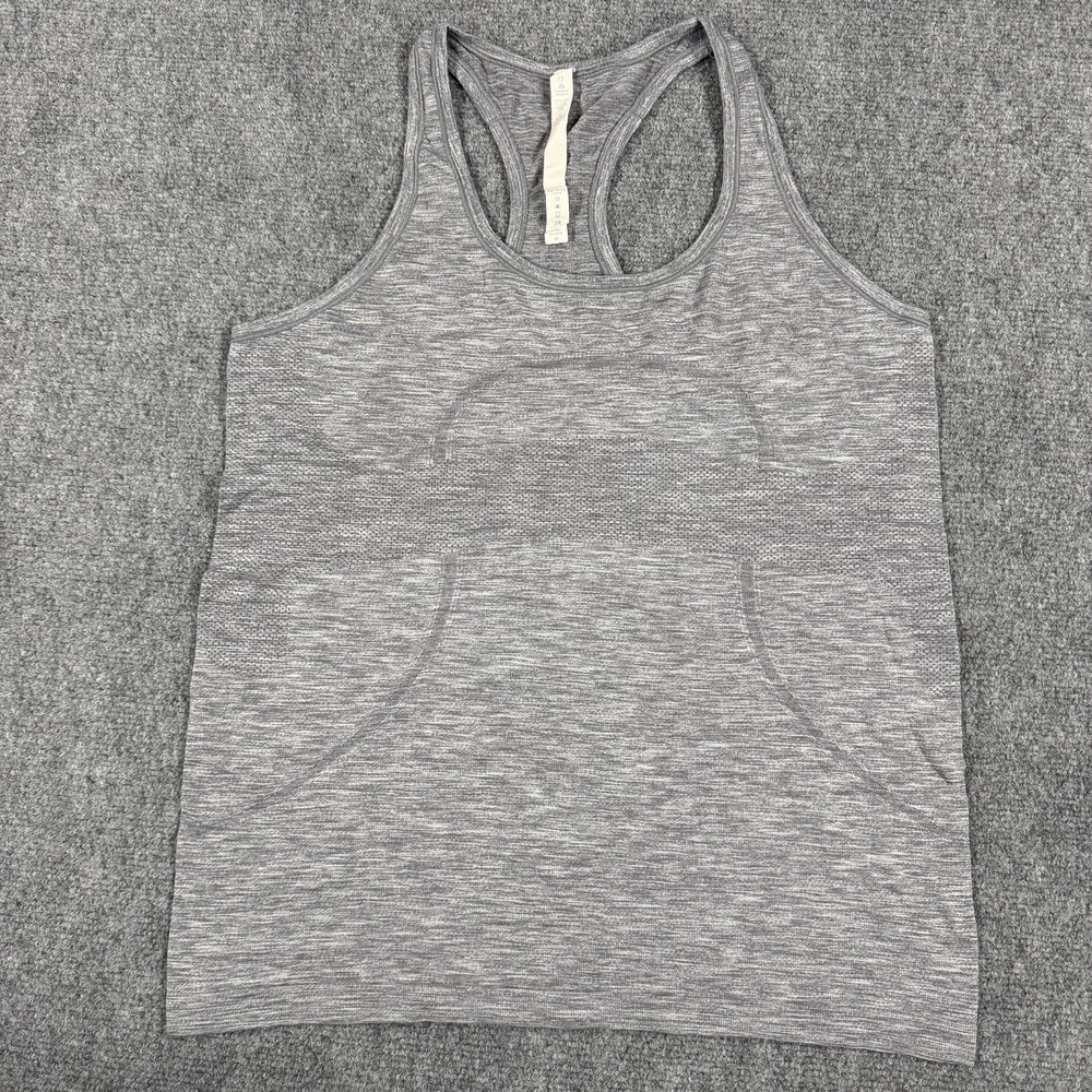 Lululemon Swiftly Tech Tank Top Womens 12 Gray Racerback Running Gym